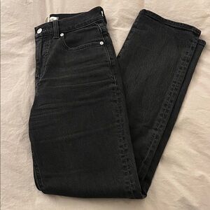 Madewell 90s straight dark wash belmere jeans, size 26